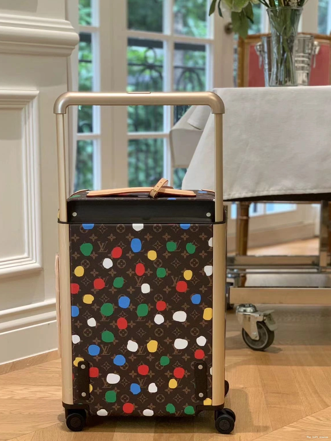 YAYOI CABIN 55 HORIZON 37L POLKADOT SUITCASE CUSTOM 0819